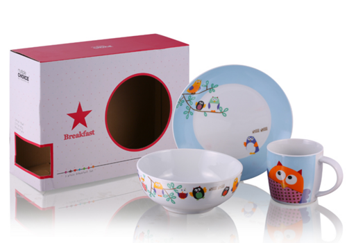 Breakfast Set Owls - 3 elements