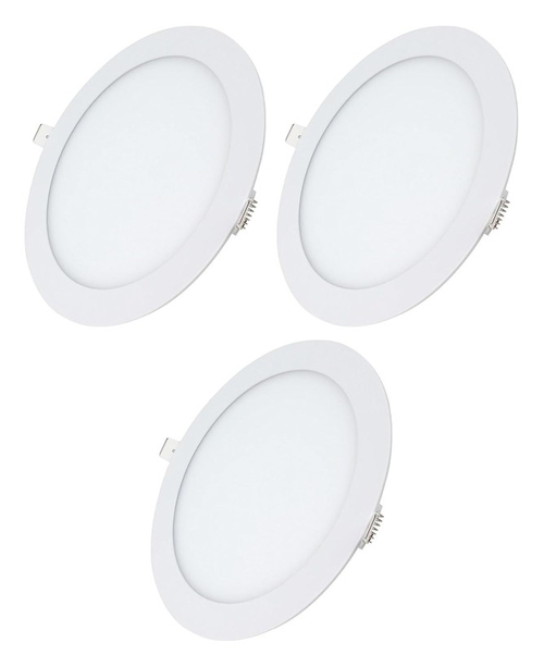 LED 18 Watt LED Panel Light (Pack of 3, Warm White)