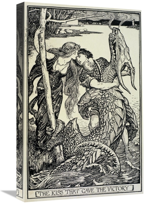 Global Gallery GCS-277563-22-142 22 in. The Kiss That Gave the Victory