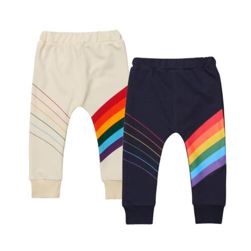 New Toddler Kids Baby Boy Girl Bottom Rainbow