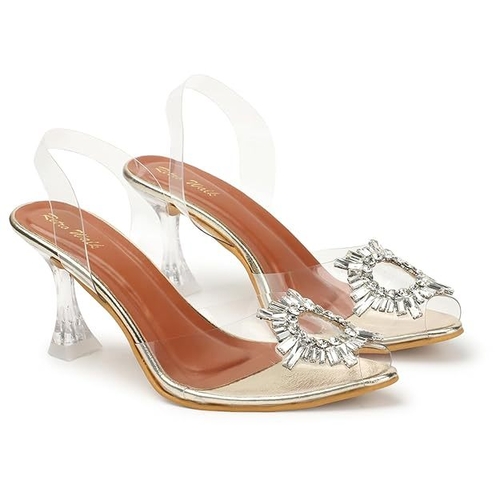 Retro Walk Fashionable Heels for Girls and Women  (Size-UK-6)