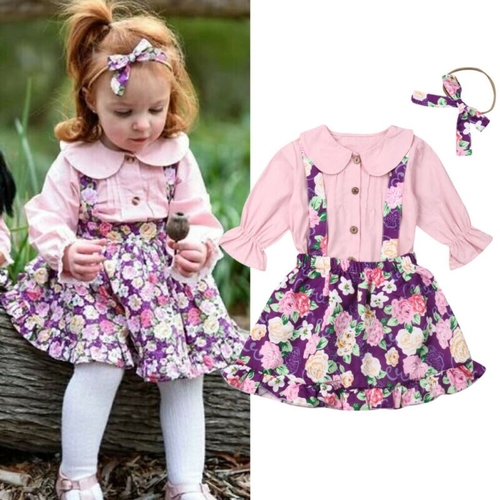 0 3Y Toddler Baby Girl Clothes Sets Long Sleeve