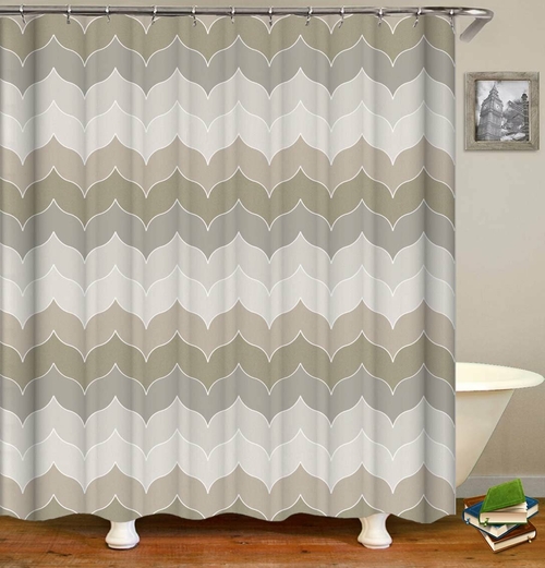 Pastel Grey Shower Curtain