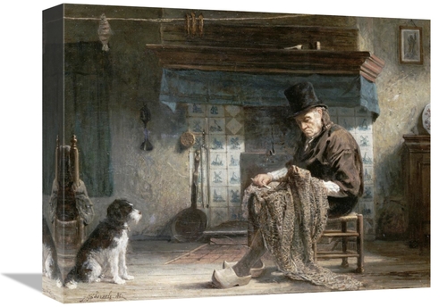 Global Gallery GCS-266621-16-142 16 in. Mending the Nets Art Print - J