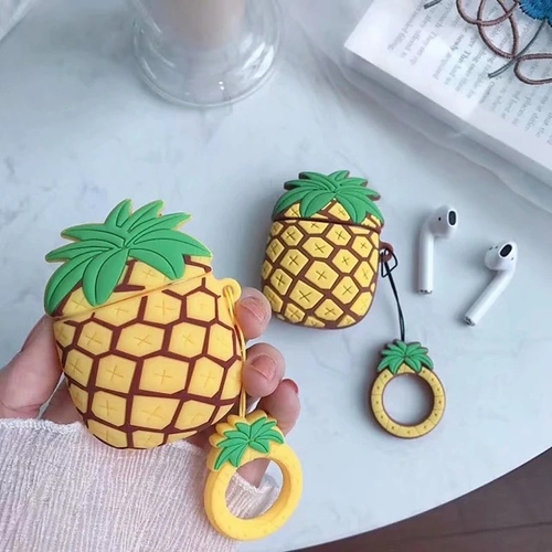 Pineapple AirPods Case Cartoon Protective Cover Soft 