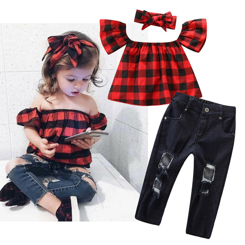New Fashion Toddler Baby Girl Clothes Sets Short