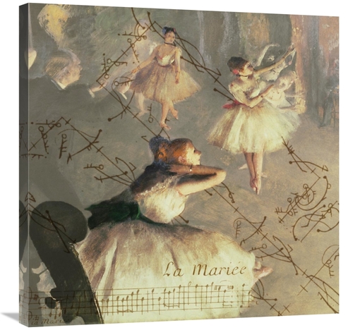 Global Gallery GCS-453938-3030-142 30 x 30 in. Degas Dancers Collage 4