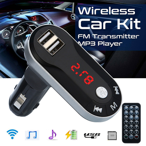 Bluetooth Wireless FM Transmitter MP3 Player