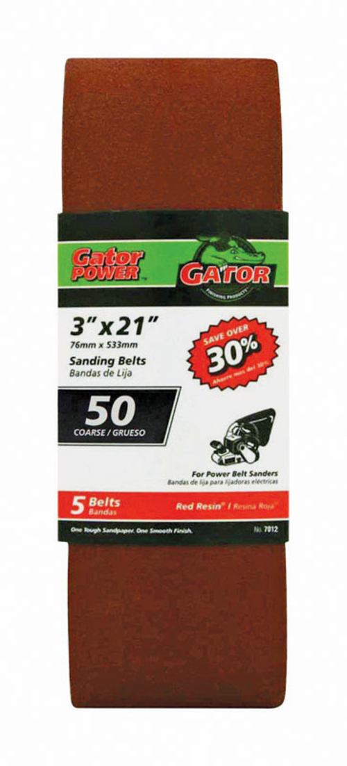 Ali Industries 2464469 3 x 21 in. Aluminum Oxide Power Sanding Belts&#