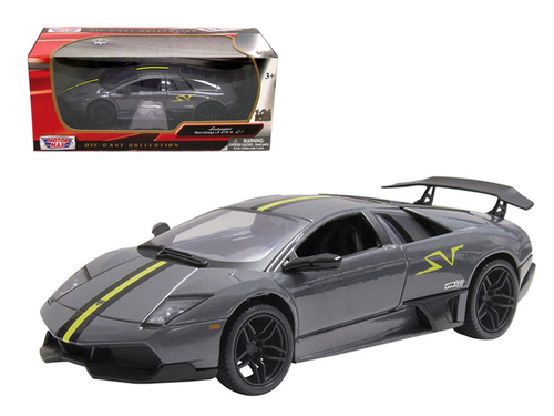 Lamborghini Murcielago LP 670 4 SV Grey Diecast Model Car 1/24 by