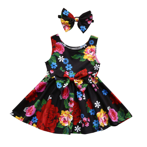 Toddler Kid Baby Girl Dress Summer Clothes Floral