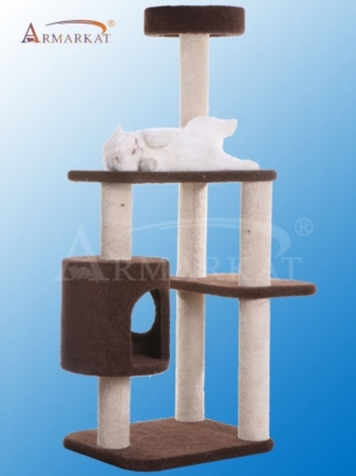 Armarkat 3-Level Carpeted Real Wood Cat Tree Condo F5502  Kitten Play 