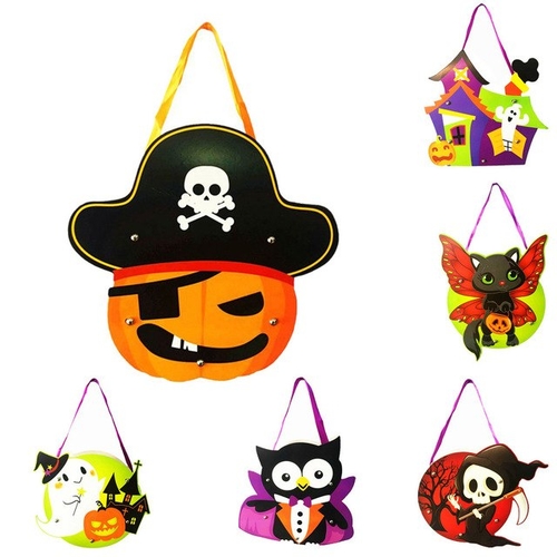 Halloween DIY Paper Candy Bag Pumpkin Ghost