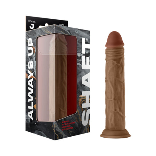 Shaft Model J Liquid Silicone 9.5 in. Dildo Oak