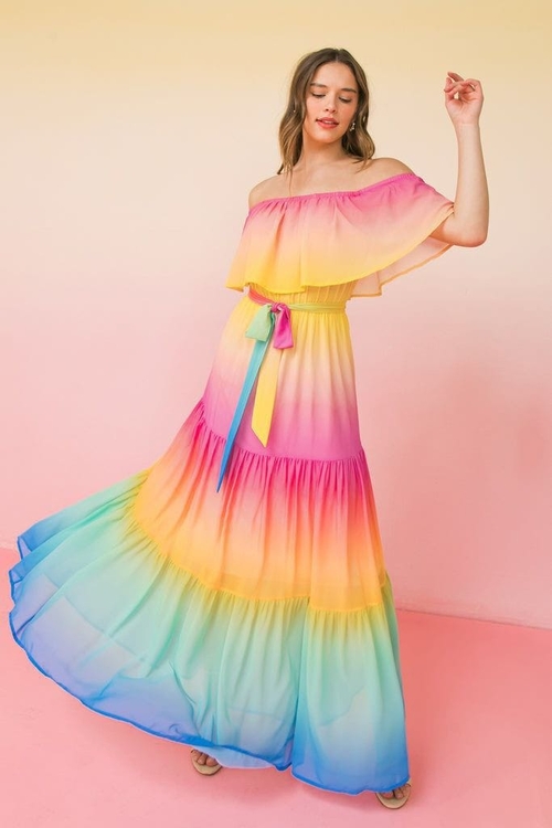 Global Queen Multicolour Maxidress