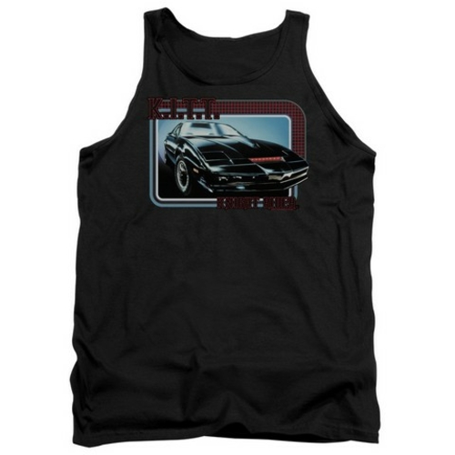 Trevco Knight Rider-Kitt Adult Tank Top, Black - 2X