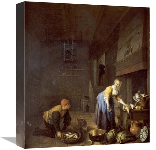 Global Gallery GCS-267323-16-142 16 in. A Kitchen with a Kitchen Maid 