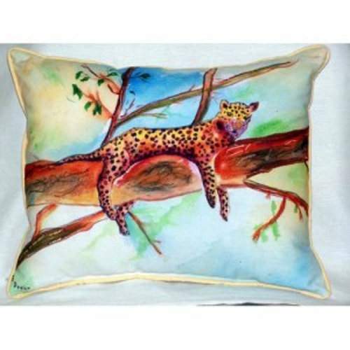 Betsy Drake ZP283 Leopard Indoor & Outdoor Throw Pillow- 20 x 24 in.