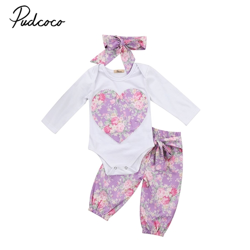 Babies 3pcs Floral clothing  Set baby Infant