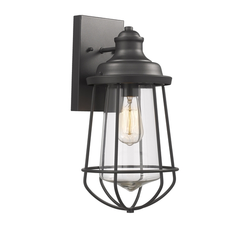 Chloe Lighting CH2D081BK16-OD1 Lucas Industrial-Style 1 Light Textured