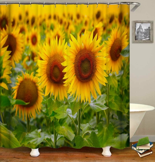 Green And Yellow Delight Shower Curtain