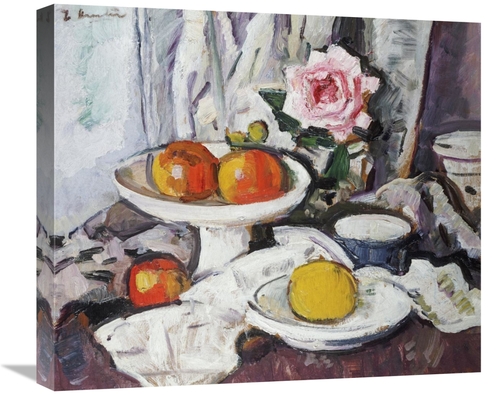 Global Gallery GCS-266605-22-142 22 in. Apples in a White Fruitbowl Ar