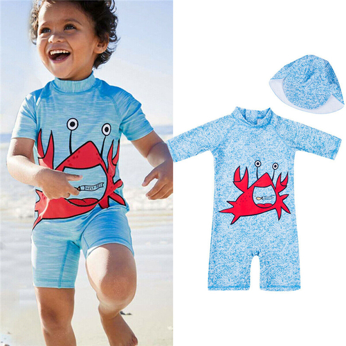 1-6Y Cute Kids Baby Boy Summer Swimwear Sets