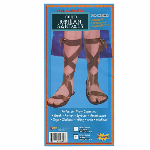 Forum Novelties Inc 33760 Roman Sandals Child Size Medium 1-3