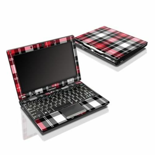 DecalGirl AET-PLAID-RED Asus Eee Touch PC Skin - Red Plaid