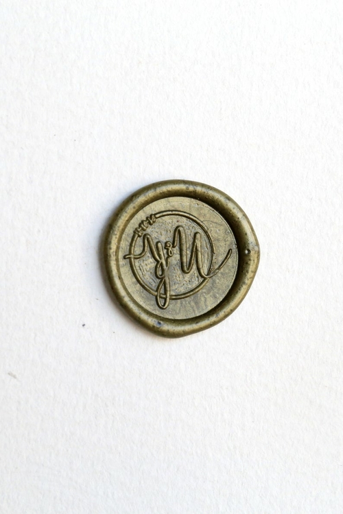 Wax Seal Stamp Initials monogram , Personalized Wedding