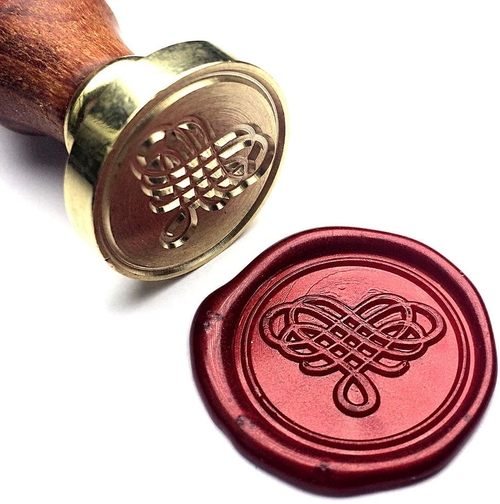 Elegant Love Heart The Knot Wax Seal Stamp for Wedding