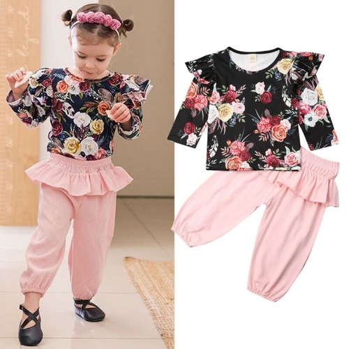 Pudcoco Autumn Newborn kids Baby Girl Clothes Long