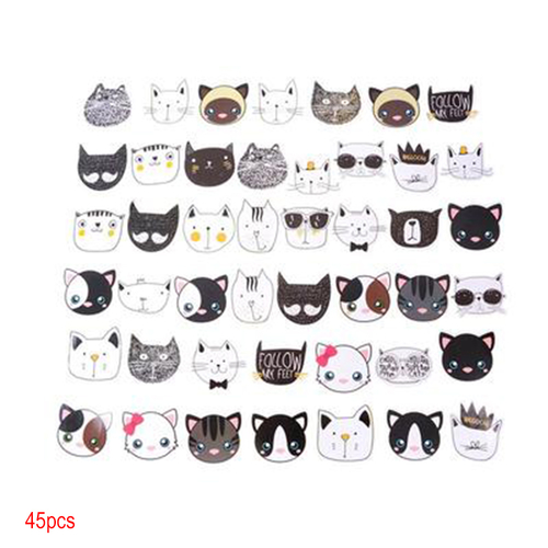 45pcs Cute  Mini Paper Decoration DIY Diary Label