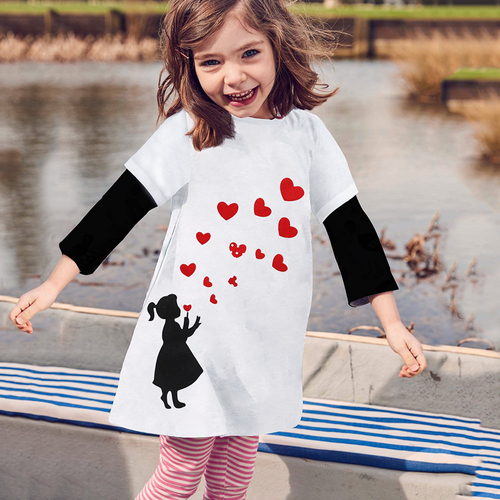 Toddler Baby Girls Long Sleeve Love Printing O