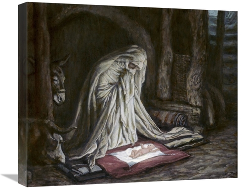 Global Gallery GCS-282886-22-142 22 in. Birth of Jesus Christ Art Prin