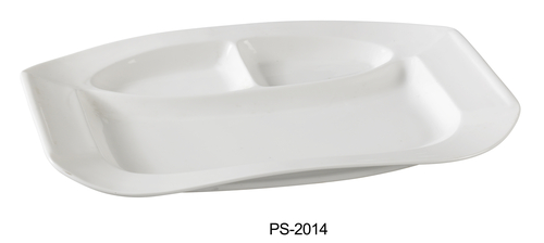 Yanco PS-2014 3-Compartment Plate