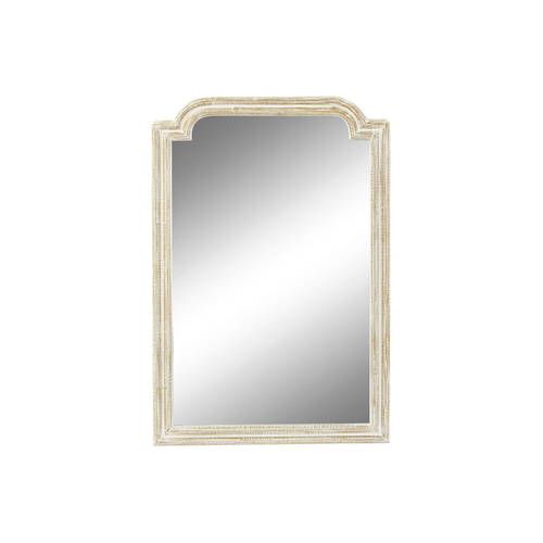 Wall mirror DKD Home Decor Mirror White Mango wood (60 x 2 x 90 cm)