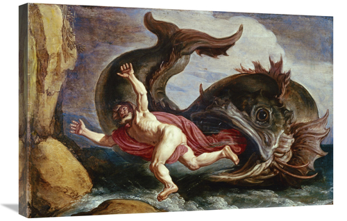 Global Gallery GCS-282345-30-142 30 in. Jonah & the Whale Art Print - 