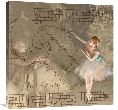 Global Gallery GCS-453935-3030-142 30 x 30 in. Degas Dancers Collage 1