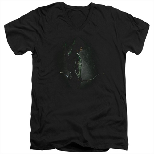 Arrow-In The Shadows - Short Sleeve Adult 30-1 Tee, Black - 2X