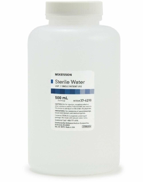 McKesson Steril Water 500 mL 18 Bottles of Irrigation Solution for