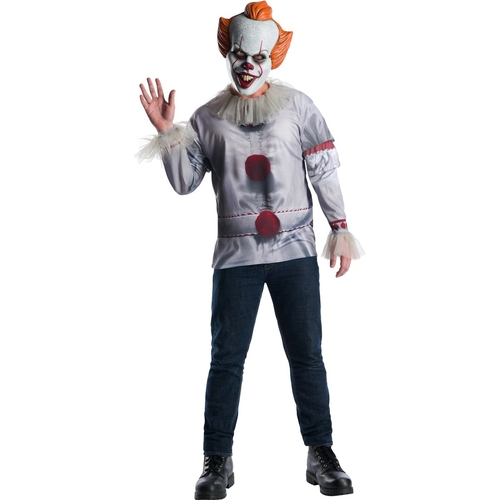 Rubies Costumes 279264 Halloween It Movie Pennywise Mens Costume Top -