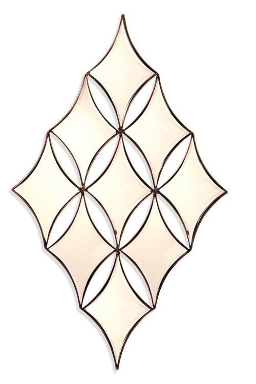 Bassett Mirror M3277BEC Channing Wall Mirror - Bronze