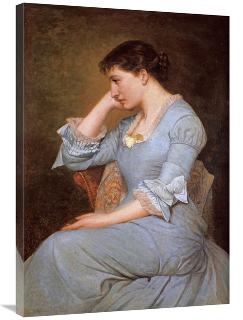 36 in. Portrait of Lillie Langtry Art Print - Valentine Cameron Prinse