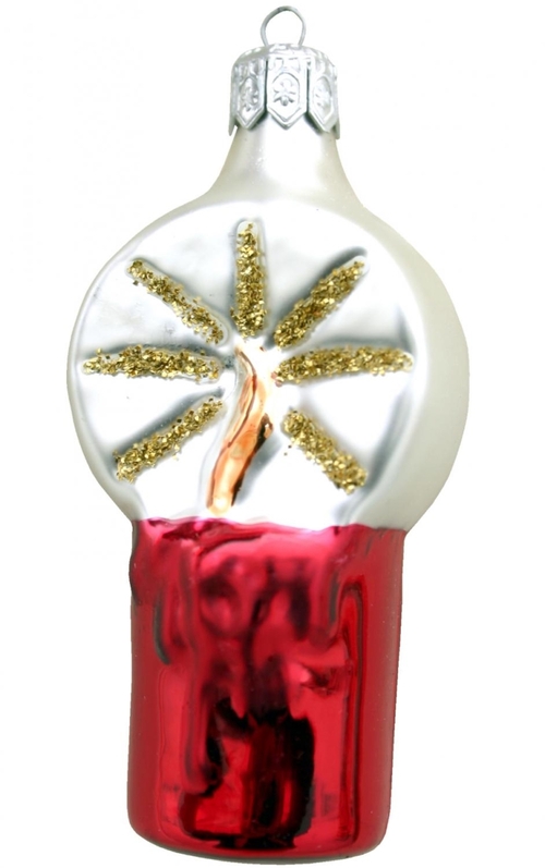 Alexander Taron GL72 Polish Glass Hand - blown Ornament Candle - Pack 