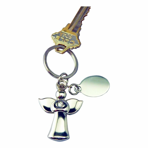 Creative Gifts International 002677 Angel Key Chain with Engraved Tag 