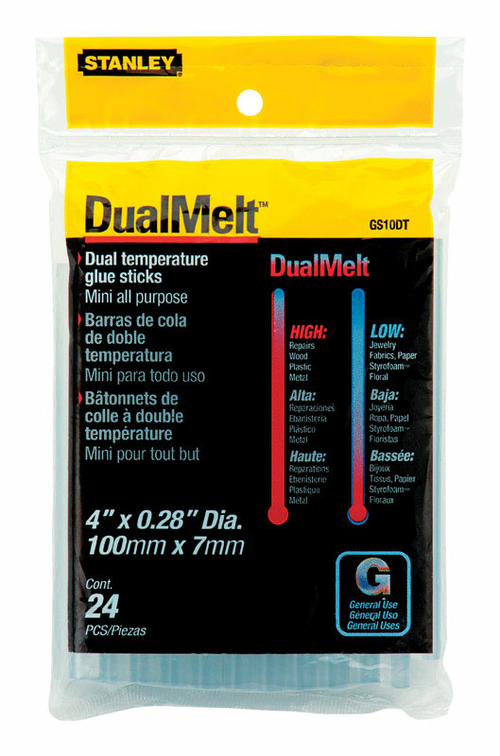 Stanley Ht Consumer Fastening 2460939 4 in. Dual Temp Mini Glue Sticks