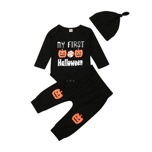 Newborn Kid Baby Boy Girl Halloween Clothes Sets