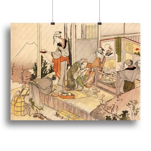 Close to mount Fuji by Hokusai Canvas Print or Poster