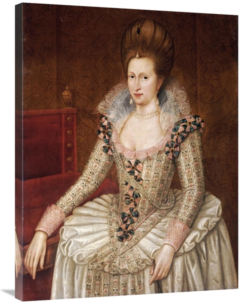 Global Gallery GCS-266164-36-142 36 in. Portrait of Queen Anne of Denm